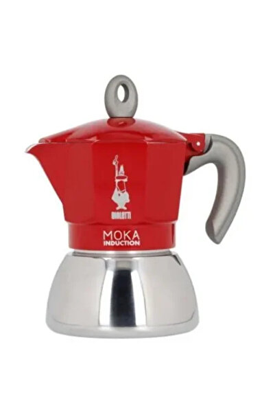 Bialetti New Moka, Aluminum, 150 ml, Red