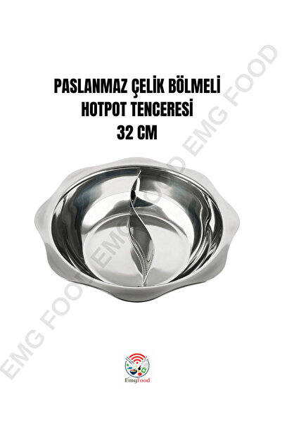 Stainless steelss وعاء طهي من الفولاذ المقاوم للصدأ مقاس 32 سم