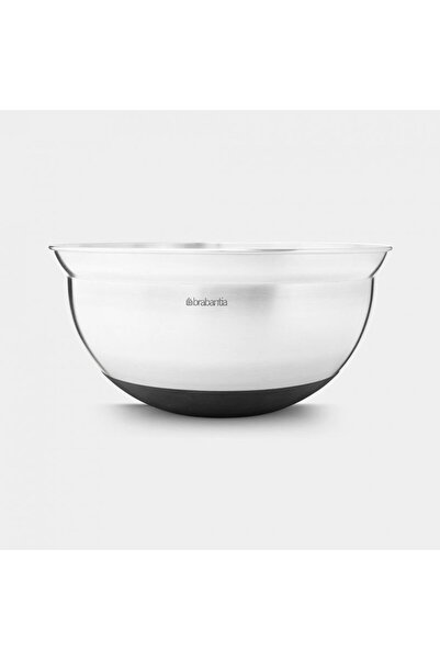 Brabantia Profile Mixing Bowl 3L, Matt Steel / Black
