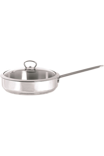 Metalac Tigaie 2.4l cu capac din sticla Kulinaria Metalacinox/24cm/2.4l