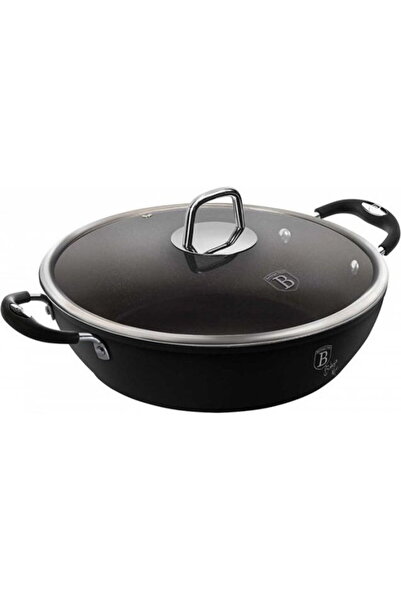 Berlinger Haus GARNEK TYTANOWY NISKI 28cm 3.8L BLACK PROFESSIONAL LINE BH-6125