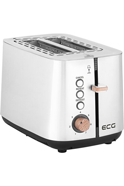 ECG ST 2767 Timber, 925 W, 2 slices, 7 browning levels, stainless steel Silver