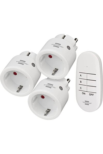 Brennenstuhl Comfort-Line radio set Mini 3+1, switchable socket (white)