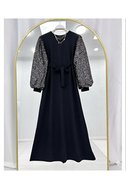 YILMAZBARMAZ rochie de damă cu mâneci din paiete