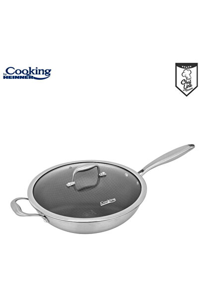Heinner TIGAIE WOK INOX+CAPAC 30x8.5CM, TITANIUM3
