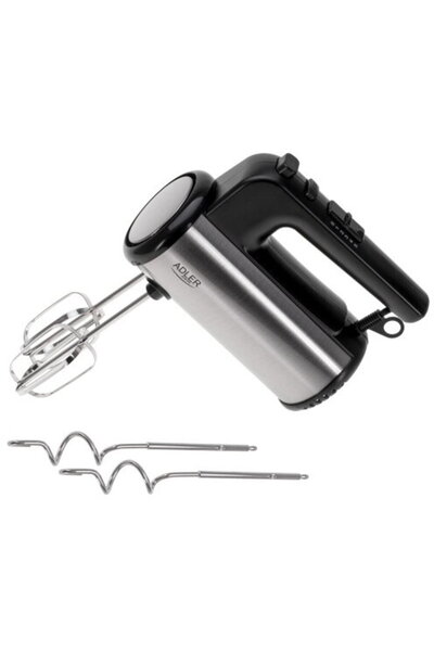 adler TURBO POWER, 900 W, 5 viteze, 2 Carlige aluat, 2 Teluri Negru/Inox