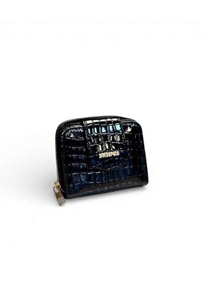 balbagss Women's Patent Leather Black Small Wallet