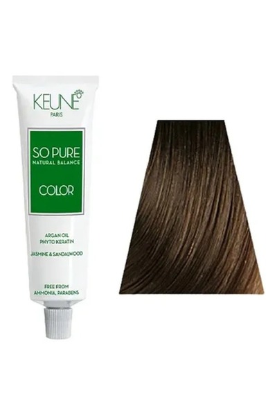 Keune Care صبغة شعر طبيعية رقم 4 بني متوسط من كيون سو بيور كولور خالية من الأمونيا والبارابين