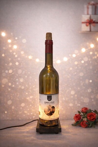 Rustic Remnants Kişiye Özel Fotoğraflı Işıklı Gece Lambası – İsim Tarihli Rom...