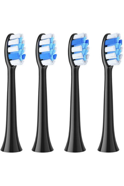 Bitvae Replacement heads for BV SDS2 toothbrush Black