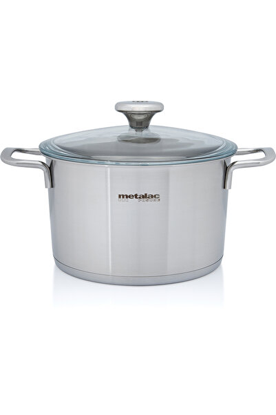 Metalac Pot 3.5l with glass lid Santino Metalacinox/20cm/3.5l