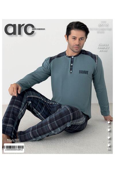 Mihra Stretch Fabric Compact Combed Cotton Men's Pajama Set Pjf6511501