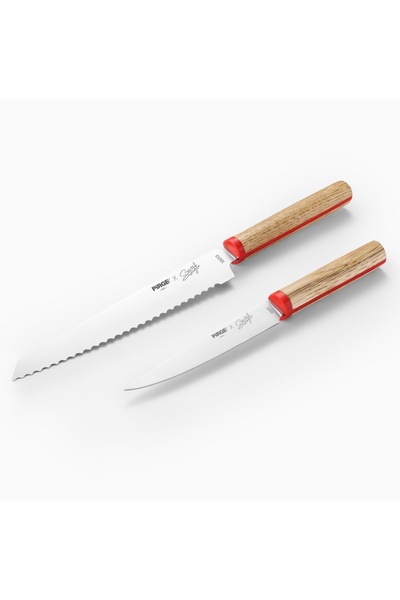 PİRGE X Somer Sivrioğlu Sebze & Ekmek 2'li Bıçak Seti - 35257