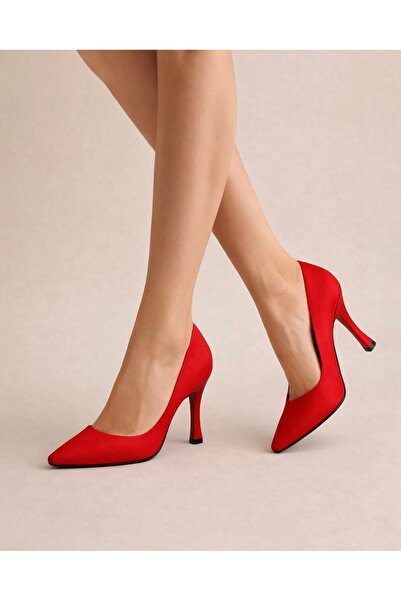 defile ayakkabi خنجر أحمر نسائي