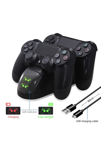 keufman Yues PS4 Göstergeli DualSense Şarj Dock İstasyonu - Hızlı Çift Şarj -...