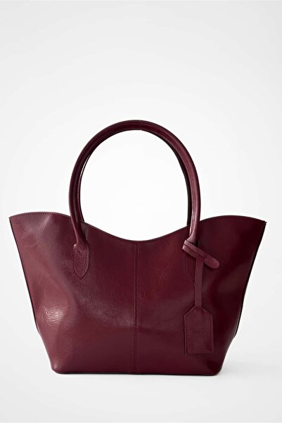 Yuka Atelier حقيبة كتف من الجلد الصناعي الخالص