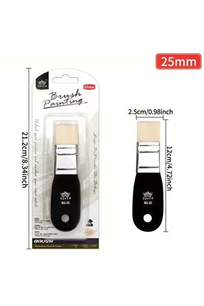 Art Tone Düz Zemin Fırçası 25mm (2,54 cm) Akrilik Yağlıboya Vernik ve Suluboy...