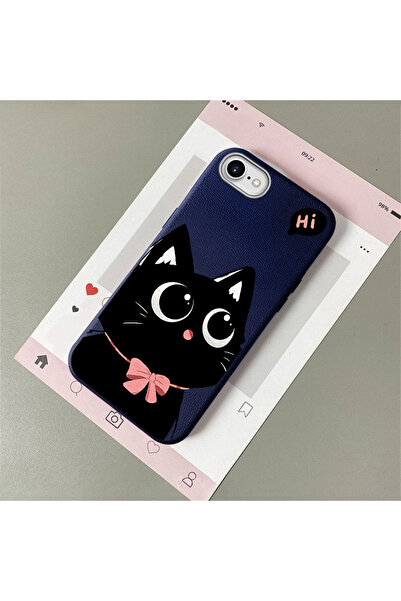 Hontinga iPhone 7/8/Se 2020 2022 Compatible Leather Texture Anti Fall Soft Si...