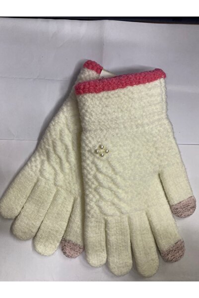 Suyutti Kadın Eldiven Beyaz