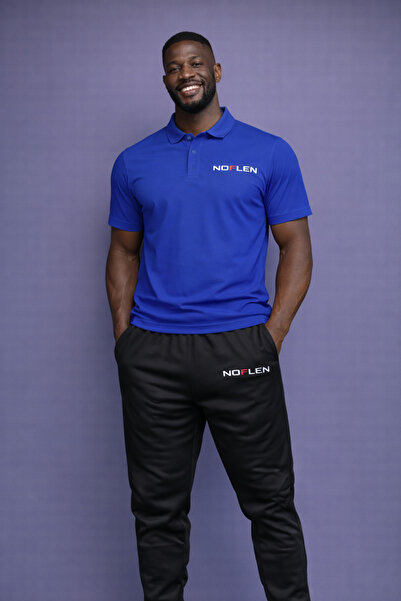 NOFLEN طقم شورت بياقة بولو مطبوع للرجال