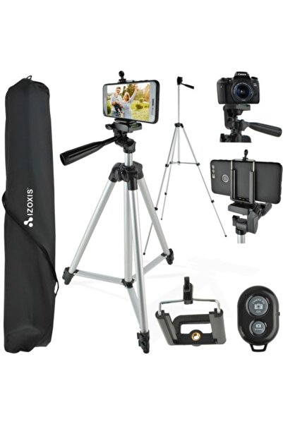 Izoxis Adjustable tripod for phone or camera, with remote control