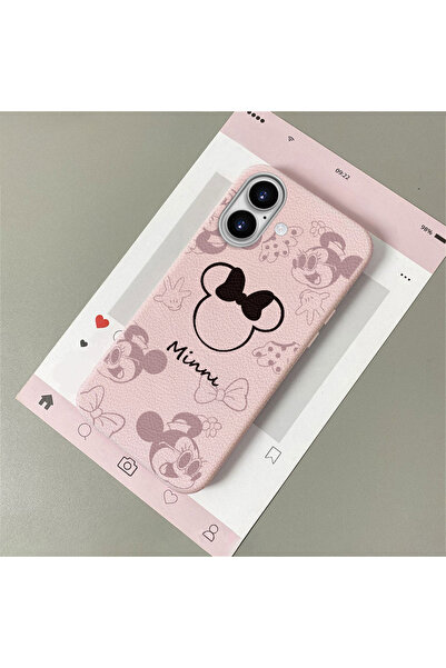 Hontinga iPhone 16 Uyumlu Deri Dokusu Anti Düşme Yumuşak Silikon Telefon Kılı...