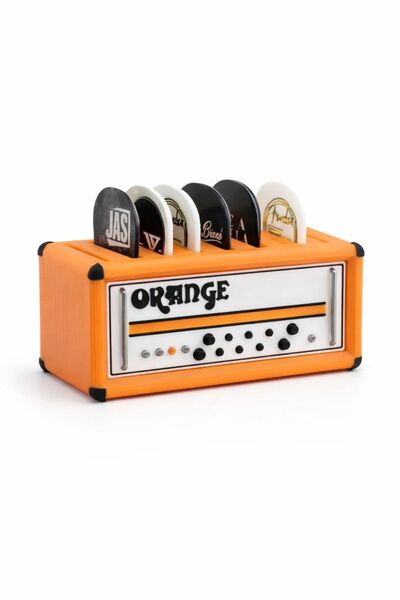 Dekorify Orange Amfi Tasarımlı Pena Standı | Gitar Penası Düzenleyici Masaüst...