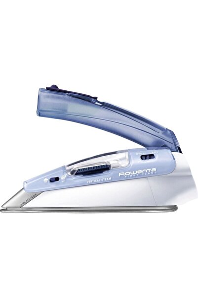 Rowenta portable DA 1510 Focus Travel 1000W, Stainless Steel Soleplate Microsteam 200, 1000 W, 0.065 l, 45 g/min, White/Blue