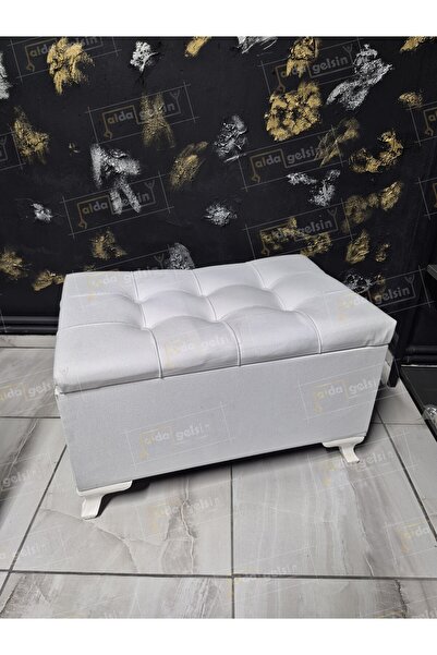aldagelsin Çizgi Sandıklı Puf Bench 80 cm Özel Renk Ayak