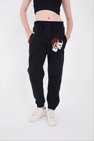 GurkStore Women's Three Thread P Cotton U B Printed Elastic C Pocketed Sweatp...