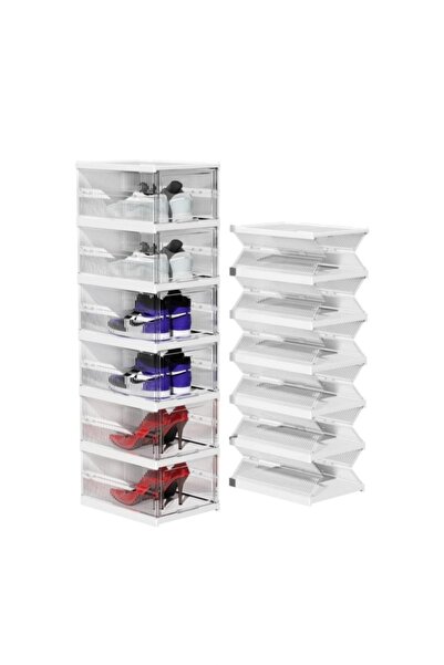 OEM Shoe rack, foldable, 6 levels 25.5x34.5x105cm