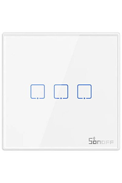 Sonoff T2EU3C-RF, Wireless, 433 MHz, 50 m, White
