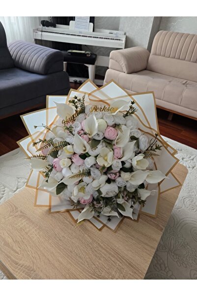 cloudhome Kız isteme çiçeği 101 adet manolya gala şakayık gül karışık isim ya...