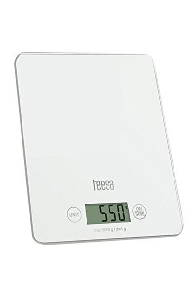 Teesa WHITE GLASS KITCHEN SCALE