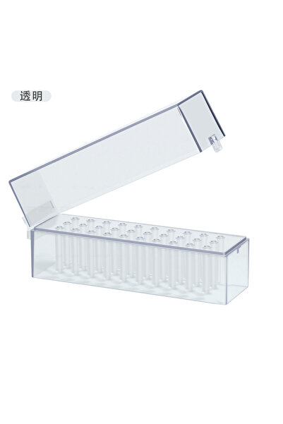 Choice علبة تخزين شفافة فارغة تحتوي على 30 قطعة من رؤوس مثقاب الأظافر، و48 فت...