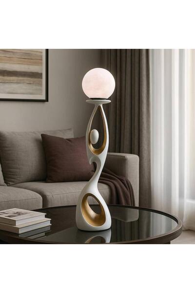 Oss elhetraf مجسم ديكور فايبر عصري مضيء ارتفاع 80 سم بأناقة حديثة