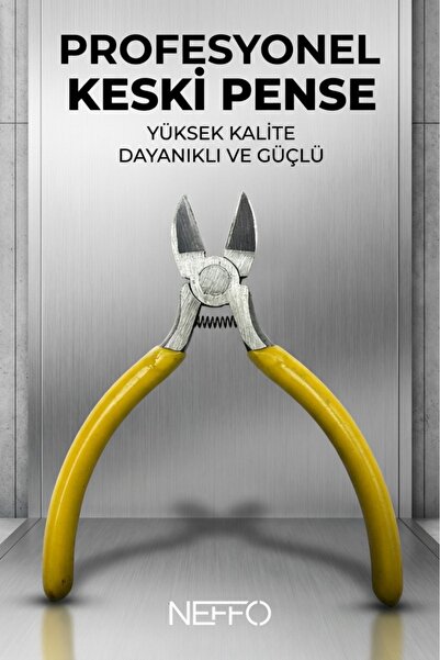 NEFFO İğneli Burun Pensesi Çok Fonksiyonlu Tel Kesici Takı Yapımı Gitar Boncu...