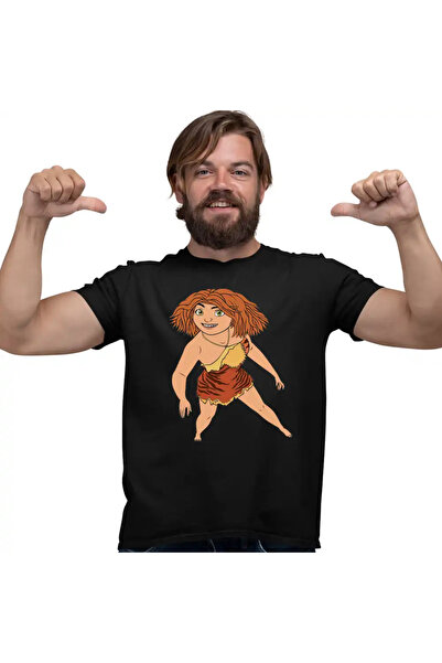 OEM Men's T-Shirt The Croods Eep Stone Age Drawings