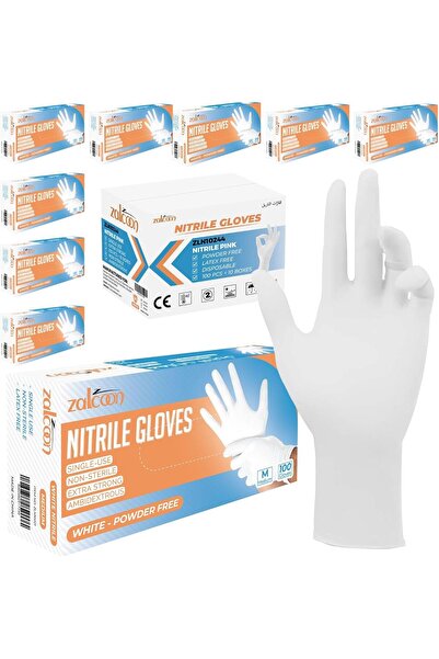 Zalcoon Nitrile Exam Gloves Disposable Latex Free Powder Free
