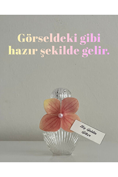 Pearl Star (50 ADET)Somon Ortanca Çiçekli-Etiketli Mika Plastik İstiridye Boş...