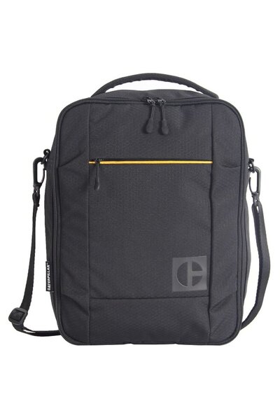 Caterpillar Code - Hex Go bag, 420D hexagonal material, zipper pocket - black