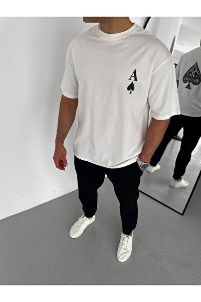 FREEDOM STOREE Velmora Premium guler rotund cu imprimeu supradimensionat tric...