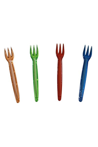 SELANİKLİ CİPS ÇATALI LÜKS PLASTİK 3 UÇLU 8,5 CM BOY PAKETLER 500 LÜ VE TEK R...
