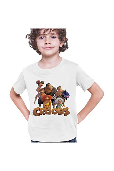 OEM Tricou Copii Baieti The Croods Actiune in Epoca de Piatra Familia Crood