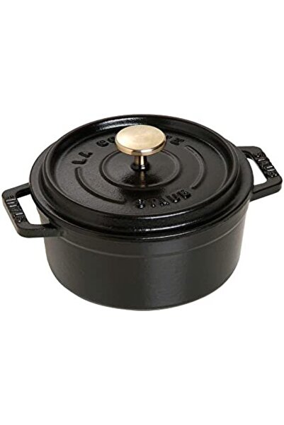 STAUB Cocotte 12cm round black, cast iron