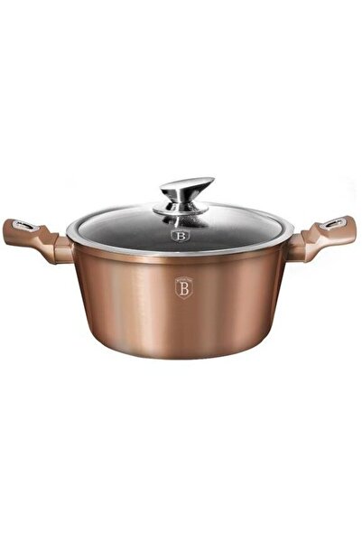 Berlinger Haus BH/1515N Metallic Rose Gold Edition pot with lid, 24 cm 4.1 L