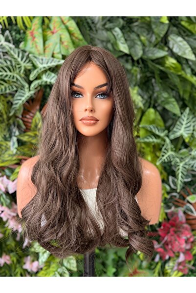 favorim peruk Kumral dalgalı perçemli vip peruk
