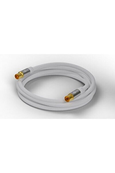 goobay Cablu antenă TV 135dB alb 10m - ecranat 4x