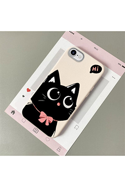 Hontinga iPhone 7/8/Se 2020 2022 Compatible Leather Texture Anti Fall Soft Si...