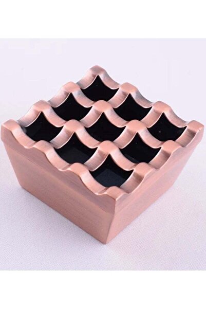 festive Metal Ashtray 9 Square Hole Cubes Windproof Indoor Outdoor Patio Home Office Living Room Hotel